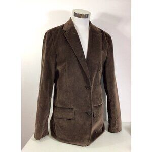Gap Blazer Jacket Y2K Sport Coat Brown Velvet Mens Medium